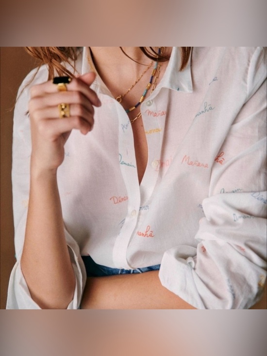 Sezane Tops - Sezane Pierro Demain Button Down Shirt Women’s Size 2 or 34
